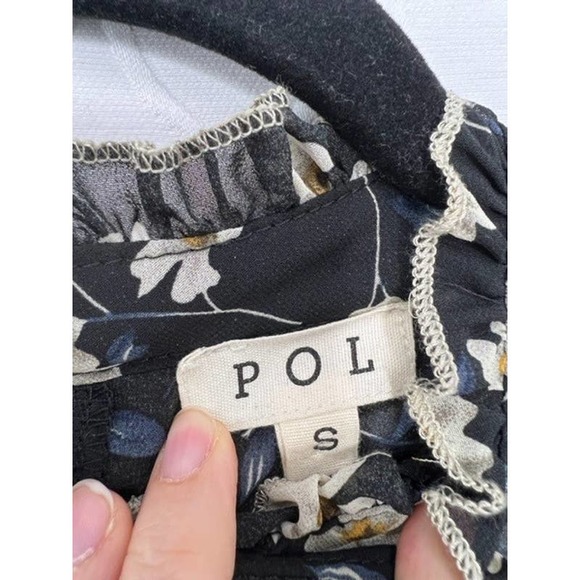 POL Bella Boho Peasant Bell Sleeve Long Sleeve Blouse Top NWOT Size Small - Picture 6 of 10